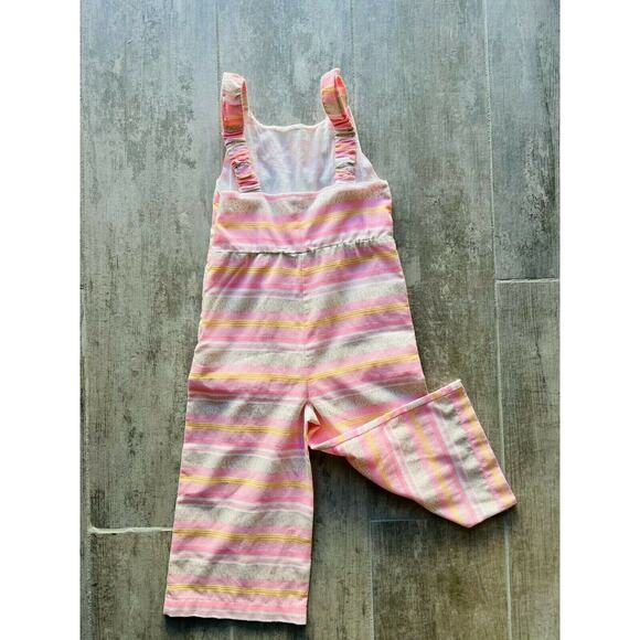 $78 EGG by Susan Lazar Designer One Piece Jumpsuit Romper Outfit Easter Pink 4T - Picture 2 of 8